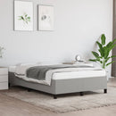 sengeramme uden madras 120x190 cm stof enkeltseng lysegrå