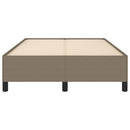 sengeramme uden madras 120x190 cm stof gråbrun