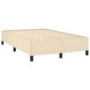 sengeramme uden madras 120x190 cm stof cremefarvet