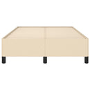 sengeramme uden madras 120x190 cm stof cremefarvet