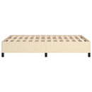 sengeramme uden madras 120x190 cm stof cremefarvet