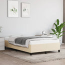 sengeramme uden madras 120x190 cm stof cremefarvet