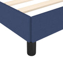 sengeramme uden madras 120x190 cm stof blå