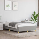 sengeramme uden madras 120x190 cm stof enkeltseng lysegrå