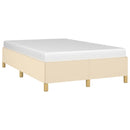 sengeramme uden madras 120x190 cm stof cremefarvet