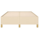 sengeramme uden madras 120x190 cm stof cremefarvet