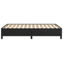 sengeramme uden madras 120x190 cm kunstlæder enkeltseng sort