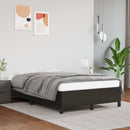 sengeramme uden madras 120x190 cm kunstlæder enkeltseng sort