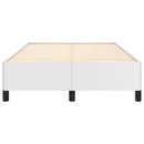 sengeramme uden madras 120x190 cm kunstlæder enkeltseng hvid
