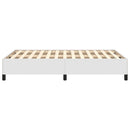 sengeramme uden madras 120x190 cm kunstlæder enkeltseng hvid