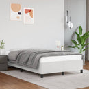 sengeramme uden madras 120x190 cm kunstlæder enkeltseng hvid