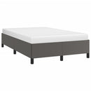 sengeramme uden madras 120x190 cm kunstlæder enkeltseng grå