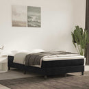 kontinentalseng med madras 120x190 cm velour sort