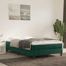 kontinentalseng med madras 120x190 cm velour mørkegrøn