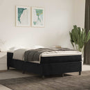 kontinentalseng med madras 120x190 cm velour sort