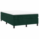 kontinentalseng med madras 120x190 cm velour mørkegrøn