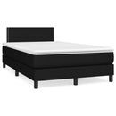kontinentalseng med madras 120x190 cm stof sort