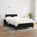 kontinentalseng med madras 120x190 cm stof sort
