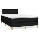 kontinentalseng med madras 120x190 cm stof sort