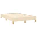 kontinentalseng med madras 120x190 cm stof cremefarvet