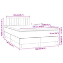 kontinentalseng med madras 120x190 cm stof sort