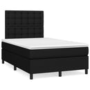 kontinentalseng med madras 120x190 cm stof sort