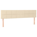 kontinentalseng med madras 120x190 cm stof cremefarvet
