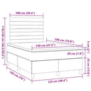 kontinentalseng med madras 120x190 cm stof sort