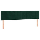kontinentalseng med madras 120x190 cm velour mørkegrøn