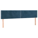 kontinentalseng med madras 120x190 cm velour mørkeblå