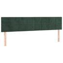 kontinentalseng med madras 120x190 cm velour mørkegrøn