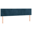 kontinentalseng med madras 120x190 cm velour mørkeblå