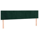 kontinentalseng med madras 120x190 cm velour mørkegrøn