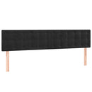 kontinentalseng med madras 120x190 cm velour sort