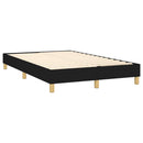 kontinentalseng med LED-lys 120x190 cm stof sort