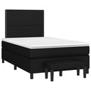 kontinentalseng med madras 120x190 cm stof sort