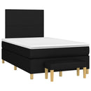 kontinentalseng med madras 120x190 cm stof sort