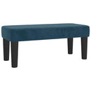 kontinentalseng med madras 120x190 cm velour mørkeblå