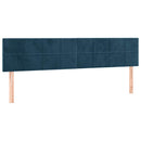 kontinentalseng med madras 120x190 cm velour mørkeblå