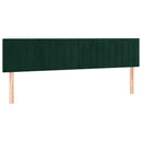kontinentalseng med madras 120x190 cm velour mørkegrøn