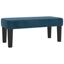kontinentalseng med madras 120x190 cm velour mørkeblå