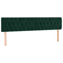 kontinentalseng med madras 120x190 cm velour mørkegrøn