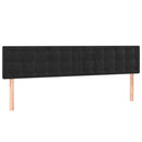 kontinentalseng med madras 120x190 cm velour sort