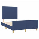 sengeramme uden madras 120x190 cm stof blå
