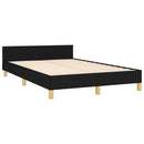 sengeramme uden madras 120x190 cm stof sort
