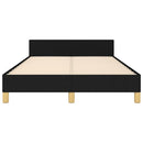 sengeramme uden madras 120x190 cm stof sort