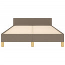 sengeramme uden madras 120x190 cm stof gråbrun
