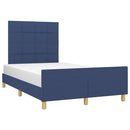 sengeramme uden madras 120x190 cm stof blå