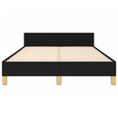 sengeramme uden madras 120x190 cm stof sort