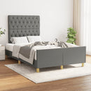 sengeramme uden madras 120x190 cm stof enkeltseng Mørkegrå